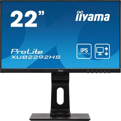 Écran LED Iiyama ProLite XUB2292HS-B1 - Full HD, 75Hz, IPS, Réglable en hauteur Écran LED Iiyama ProLite XUB2292HS-B1 - Full HD, 75Hz, IPS, Réglable en hauteur