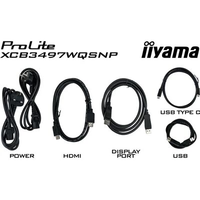 iiyama ProLite XCB3497WQSNP-B1 - moniteur - 34" - incurvé - UHD iiyama ProLite XCB3497WQSNP-B1 - moniteur - 34" - incurvé - UHD