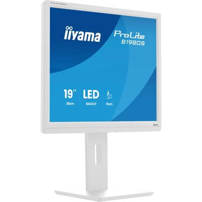 Moniteur iiyama ProLite B1980S-W1 19" LED - SVGA, 3 ms, Blanc Moniteur iiyama ProLite B1980S-W1 19" LED - SVGA, 3 ms, Blanc