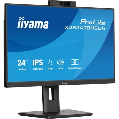 Iiyama XUB2490HSUH-B2 24-inch IPS Monitor with Webcam Iiyama XUB2490HSUH-B2 24-inch IPS Monitor with Webcam