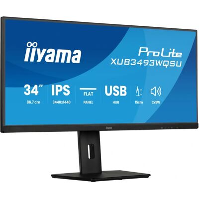 iiyama ProLite XUB3493WQSU-B6 34" UltraWide Monitor - Computer Monitor iiyama ProLite XUB3493WQSU-B6 34" UltraWide Monitor - Computer Monitor