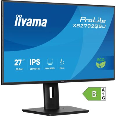 Iiyama ProLite XB2792QSU-B1 Monitor - 27" QHD IPS - Schwarz Iiyama ProLite XB2792QSU-B1 Monitor - 27" QHD IPS - Schwarz