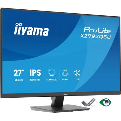 iiyama ProLite X2793QSU-B1 27" Quad HD-skärm - Svart iiyama ProLite X2793QSU-B1 27" Quad HD-skärm - Svart