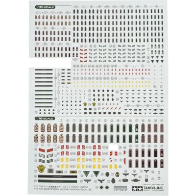 Tamiya - 12625 - 1:16 - 1:35 - Dekalisarja Tamiya - 12625 - 1:16 - 1:35 - Dekalisarja