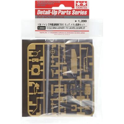 Zestaw modelarski Tamiya - Skala 1:35 Metalowa lufa działa dla pojazdów wojskowych Zestaw modelarski Tamiya - Skala 1:35 Metalowa lufa działa dla pojazdów wojskowych