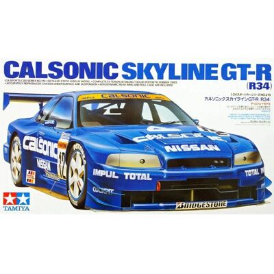 Tamiya Nissan Skyline GT-R R34 Modellbyggsats - Bilmodell Tamiya Nissan Skyline GT-R R34 Modellbyggsats - Bilmodell