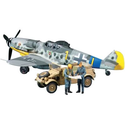 Tamiya Malli Setti Messersch. Bf109G-6 ja Kübelwagen 1:48 Tamiya Malli Setti Messersch. Bf109G-6 ja Kübelwagen 1:48