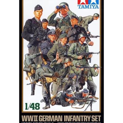 Tamiya Modellfiguren 32512 - Wehrmacht Infanterie 1:48 Tamiya Modellfiguren 32512 - Wehrmacht Infanterie 1:48
