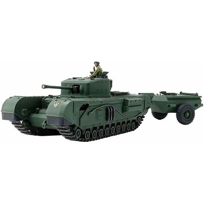 Tamiya Churchill Mk.VII Crocodile Sotilasmaala - Mittakaava 1:48 Tamiya Churchill Mk.VII Crocodile Sotilasmaala - Mittakaava 1:48