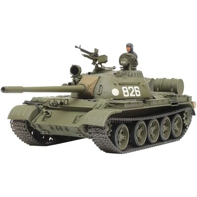 Tamiya T-55 Tank Modellset - Skala 1:48 Militärmodell Tamiya T-55 Tank Modellset - Skala 1:48 Militärmodell