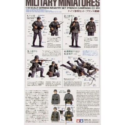 Tamiya Deutsches Infanterie-Set - 1/35 Maßstab Tamiya Deutsches Infanterie-Set - 1/35 Maßstab
