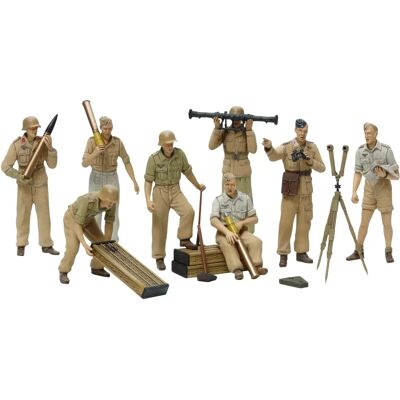 Set d’artillerie Luftwaffe du Afrika Korps allemand Tamiya 1/35 - Figures de modèle Set d’artillerie Luftwaffe du Afrika Korps allemand Tamiya 1/35 - Figures de modèle
