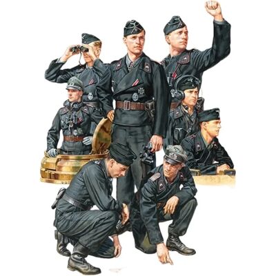 Tamiya Wehrmacht Tank Crew Set 1:35 - Mallit Figurit Tamiya Wehrmacht Tank Crew Set 1:35 - Mallit Figurit