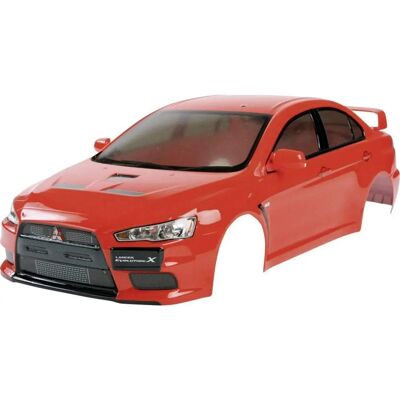 Tamiya Mitsubishi Evo X Karosserie - 1:10, Unlackiert, RC Auto Karosserie Tamiya Mitsubishi Evo X Karosserie - 1:10, Unlackiert, RC Auto Karosserie