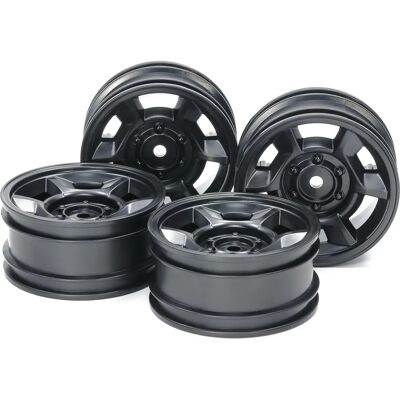 TAMIYA RC Ersatzteile - 26mm Schwarze Felgen - 4 Stück - RC Spare Parts TAMIYA RC Ersatzteile - 26mm Schwarze Felgen - 4 Stück - RC Spare Parts