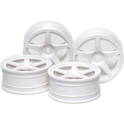 TAMIYA 53471 Weiße 5-Speichen Räder - Wheels TAMIYA 53471 Weiße 5-Speichen Räder - Wheels