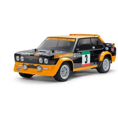Tamiya Fiat 131 Abarth Rally Olio RC Samochód - Model sportowy 1:10 Tamiya Fiat 131 Abarth Rally Olio RC Samochód - Model sportowy 1:10