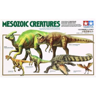 Tamiya 1/35 Criaturas Mesozoicas Kit de Modelo - Reptiles Tamiya 1/35 Criaturas Mesozoicas Kit de Modelo - Reptiles