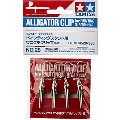 Tamiya Alligator Clips - Malständerzubehör - 4 Stück Tamiya Alligator Clips - Malständerzubehör - 4 Stück