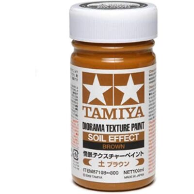 Tamiya Erdbraune Diorama Texturfarbe - Modellbau Farbe 100ml Tamiya Erdbraune Diorama Texturfarbe - Modellbau Farbe 100ml
