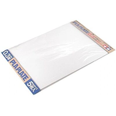 Tamiya Kunststoffplatten – 257x364mm – 0,3mm – Weiß – Modellbau Tamiya Kunststoffplatten – 257x364mm – 0,3mm – Weiß – Modellbau