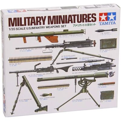 Tamiya Amerikaanse infanteriewapens 1:35 - Diorama-accessoires Tamiya Amerikaanse infanteriewapens 1:35 - Diorama-accessoires