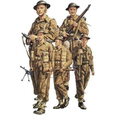 Tamiya British Army Infantry Patrol Set - Military Miniature Model Tamiya British Army Infantry Patrol Set - Military Miniature Model