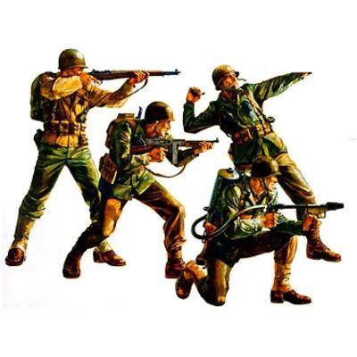 Tamiya Kit de modèle plastique de l'infanterie de l'armée américaine - 1/35 Tamiya Kit de modèle plastique de l'infanterie de l'armée américaine - 1/35