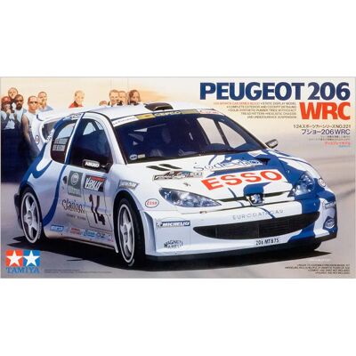 Tamiya Peugeot 206 WRC Mallisarja - Skaala 1:24 Tamiya Peugeot 206 WRC Mallisarja - Skaala 1:24