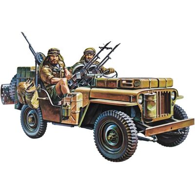 Zestaw Modelarski SAS Jeep Tamiya - Pojazd Wojskowy 1:35 Zestaw Modelarski SAS Jeep Tamiya - Pojazd Wojskowy 1:35