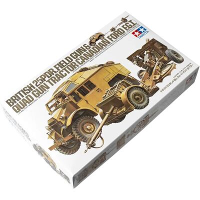 Tamiya Trator com canhão Ford Quad 1:35 - Kit militar britânico 25Pdr. Tamiya Trator com canhão Ford Quad 1:35 - Kit militar britânico 25Pdr.