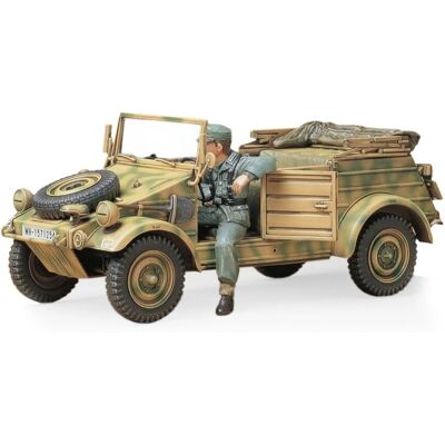 Kit Modelo Tamiya Kubelwagen Tipo 82 - 1/35 - Modelo em plástico Kit Modelo Tamiya Kubelwagen Tipo 82 - 1/35 - Modelo em plástico