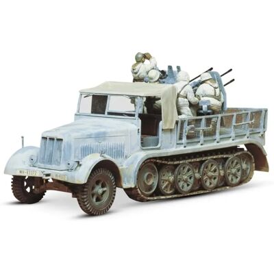 Tamiya Modell Sd.Kfz.7/1 8t Halvspårvagn - Militär modellbyggsats Tamiya Modell Sd.Kfz.7/1 8t Halvspårvagn - Militär modellbyggsats