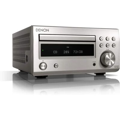 Sistema Micro Denon Argento - Ricevitore CD HiFi, Bluetooth, FM, DAB+ Sistema Micro Denon Argento - Ricevitore CD HiFi, Bluetooth, FM, DAB+