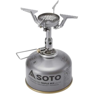 Soto Amicus Campingkocher - Kompakt, Windresistent, 2800 kcal/h Soto Amicus Campingkocher - Kompakt, Windresistent, 2800 kcal/h