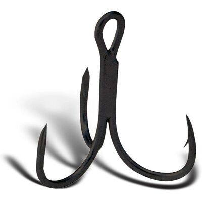 Owner ST-41BC2X Treble Hooks - Black Chrome Size 1/0 - Fishing Hooks Owner ST-41BC2X Treble Hooks - Black Chrome Size 1/0 - Fishing Hooks