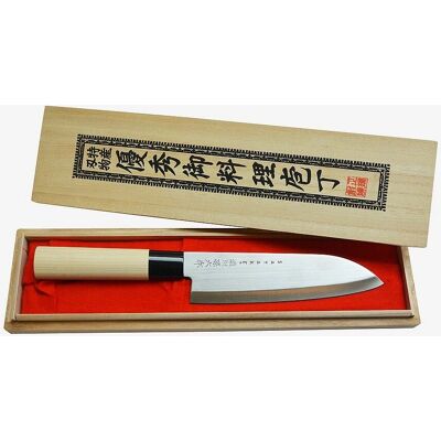 Satake Houcho Santoku Køkkenkniv - Sølv Satake Houcho Santoku Køkkenkniv - Sølv