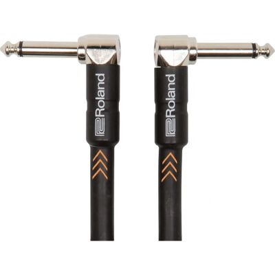 Roland RIC-B3AA Black 1m Instrument Cable - Angled - Audio Roland RIC-B3AA Black 1m Instrument Cable - Angled - Audio