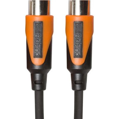 Roland RMIDI-B10 Audiokabel - 3 m - Schwarz, Orange - MIDI Roland RMIDI-B10 Audiokabel - 3 m - Schwarz, Orange - MIDI