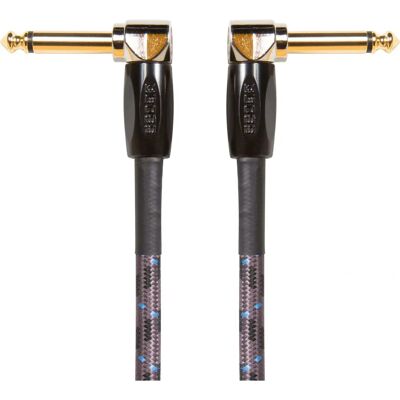 Cable de audio profesional Boss BIC-3AA - 1m, Angulado, Negro/Marrón Cable de audio profesional Boss BIC-3AA - 1m, Angulado, Negro/Marrón