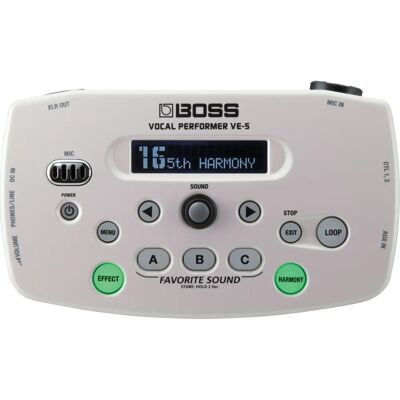 Boss VE-5 White - Vocal Effects Processor Boss VE-5 White - Vocal Effects Processor