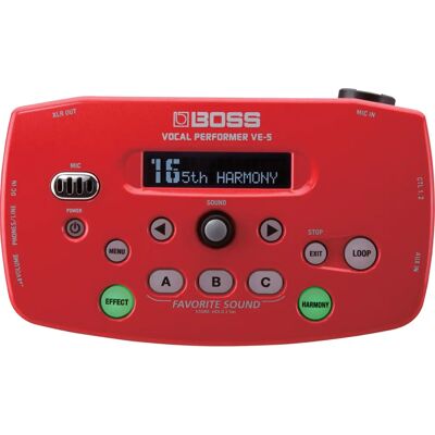 Boss VE-5 Vocal Processor - Delay, Reverb, Looper Boss VE-5 Vocal Processor - Delay, Reverb, Looper