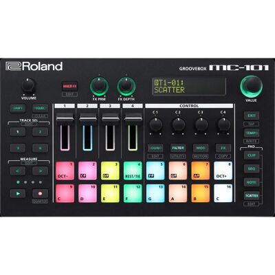 Roland MC-101 Groovebox - Bärbar 4-spårs produktionsenhet Roland MC-101 Groovebox - Bärbar 4-spårs produktionsenhet