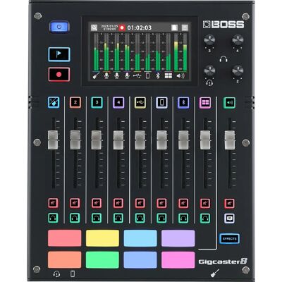 Boss GCS-8 Gigcaster 8 Audio Mixer - Streaming Audio Hub Boss GCS-8 Gigcaster 8 Audio Mixer - Streaming Audio Hub