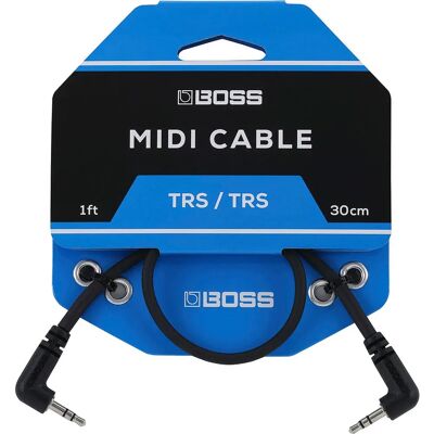 Cable de audio BOSS BCC-1-3535 - 0,3m - TRS 3,5mm - Negro Cable de audio BOSS BCC-1-3535 - 0,3m - TRS 3,5mm - Negro