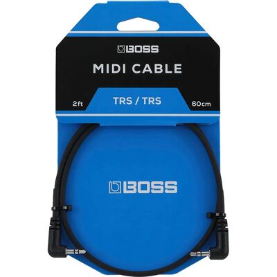 BOSS BCC-2-3535 Audiokabel - 0,6 m - Svart - MIDI BOSS BCC-2-3535 Audiokabel - 0,6 m - Svart - MIDI