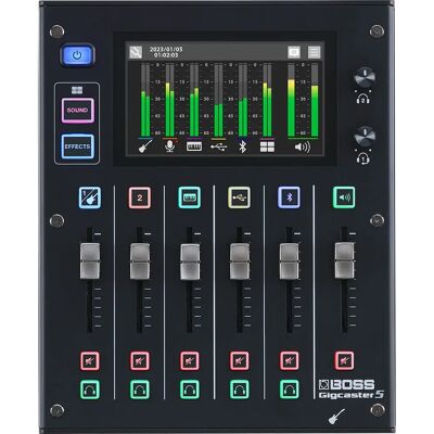 BOSS GCS-5 Gigcaster 5 Live Streaming Audio Mixer - Mixeur audio en direct BOSS GCS-5 Gigcaster 5 Live Streaming Audio Mixer - Mixeur audio en direct