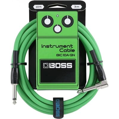 Cable de instrumento verde Boss - Cable de instrumento Cable de instrumento verde Boss - Cable de instrumento