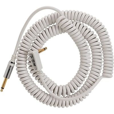 Vox Vox VCC-90 White 9 m Straight - Angled Instrument Cable Vox Vox VCC-90 White 9 m Straight - Angled Instrument Cable