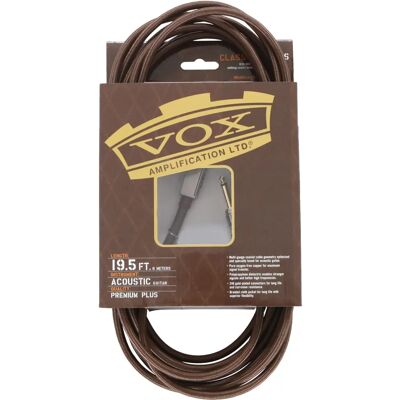 Vox Câble Instrument 6 m Premium pour Guitare Acoustique Vox Câble Instrument 6 m Premium pour Guitare Acoustique